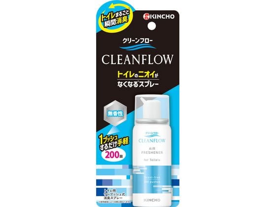 金鳥 クリーンフロー トイレのニオイがなくなるスプレー 無香性 1個（ご注文単位1個）【直送品】