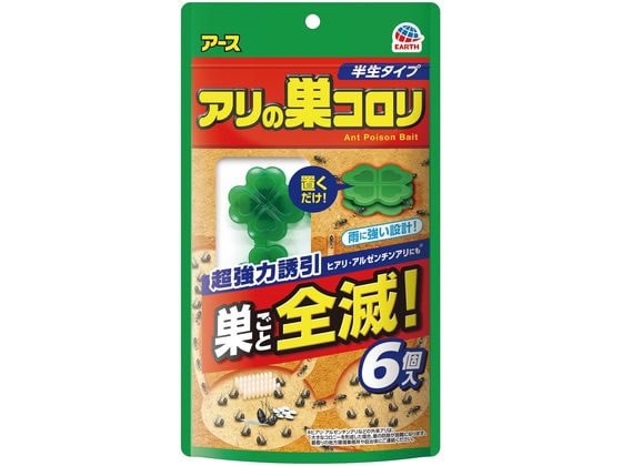 アース製薬 アリの巣コロリ 半生タイプ 6個入 1パック（ご注文単位1パック）【直送品】