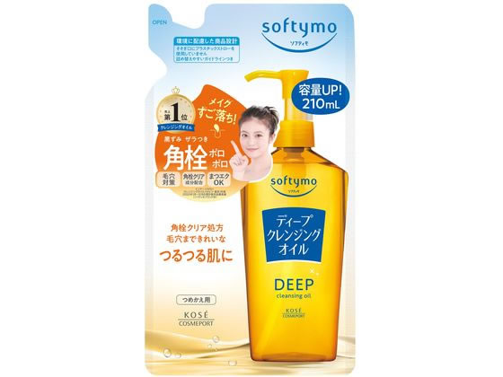 コーセー ソフティモ ディープ クレンジングオイル つめかえ 210mL 1個（ご注文単位1個）【直送品】