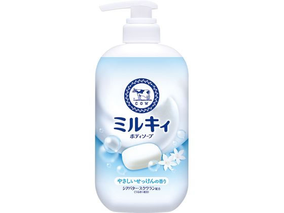 牛乳石鹸 ミルキィボディソープ せっけんの香り ポンプ 500mL 1個（ご注文単位1個）【直送品】