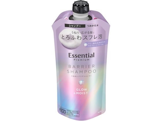 KAO エッセンシャル プレミアム バリアシャンプー モイスト 替え 340ml 1個（ご注文単位1個）【直送品】