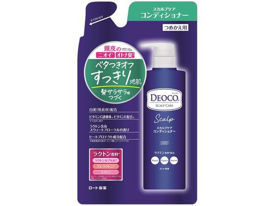 ロート製薬 デオコ スカルプケアコンディショナー つめかえ用 370g 1個（ご注文単位1個）【直送品】