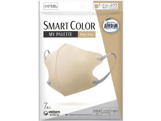 ユニ・チャーム 超快適 SMARTCOLOR マイパレット ベージュふつう 7枚 1袋（ご注文単位1袋）【直送品】