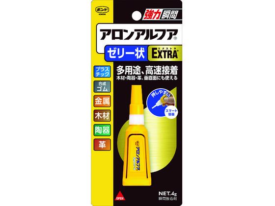 コニシ アロンアルフアEXTRA ゼリー状 4g 05274 1本（ご注文単位1本）【直送品】