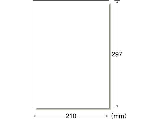 エーワン IJラベル[ホワイト光沢フィルム]A4ノーカットハイグレード10枚 28797 1冊（ご注文単位1冊）【直送品】