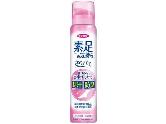 フマキラー 素足の気持ち さらパチ シトラスフローラルの香り 80g 1本（ご注文単位1本）【直送品】