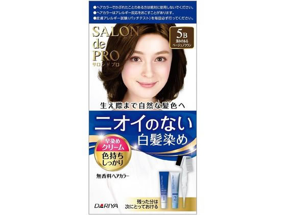 ダリヤ サロン ド プロ 無香料ヘアカラー 早染めクリーム 白髪用 5B 1個（ご注文単位1個）【直送品】