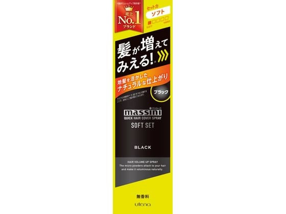 ウテナ マッシーニ クイックヘアカバーSP ソフトセットBK140g 1個（ご注文単位1個）【直送品】