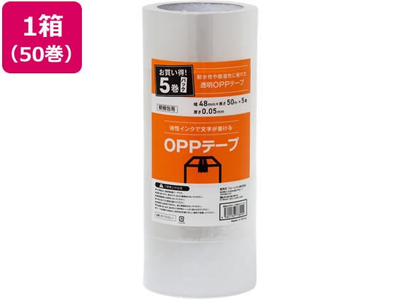 Forestway OPPテープ 50μ 48mm×50m 透明 50巻 1箱（ご注文単位1箱）【直送品】