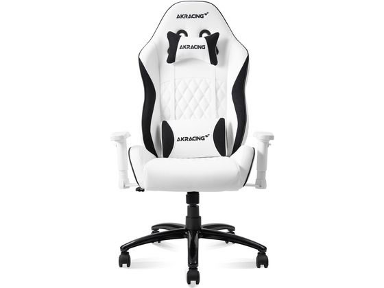 AKRacing ゲーミングチェア Pinon ホワイト AKR-PINON-WHITE 1脚（ご注文単位1脚）【直送品】