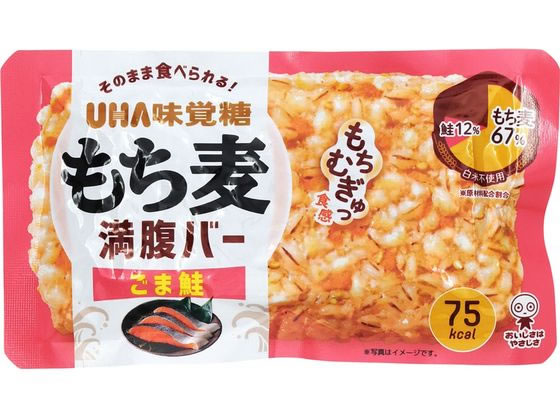 UHA味覚糖 もち麦満腹バー ごま鮭 1個（ご注文単位1個）【直送品】