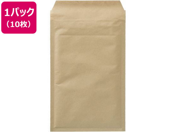 ユニオンキャップ クッション封筒 茶 225×150mm 小物用 10枚 1パック（ご注文単位1パック）【直送品】