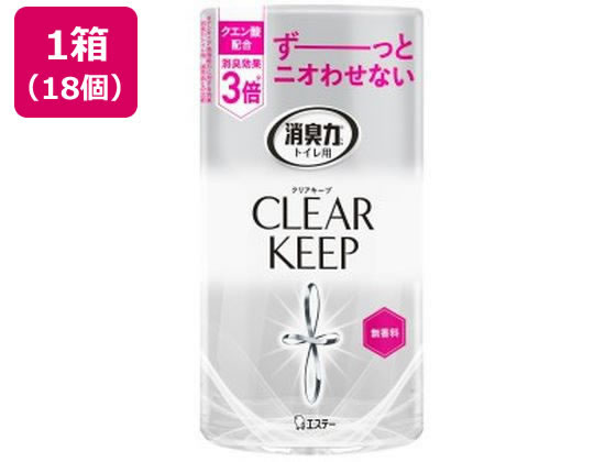 エステー トイレの消臭力 クリアキープ 無香料 400mL 18個 1箱（ご注文単位1箱）【直送品】