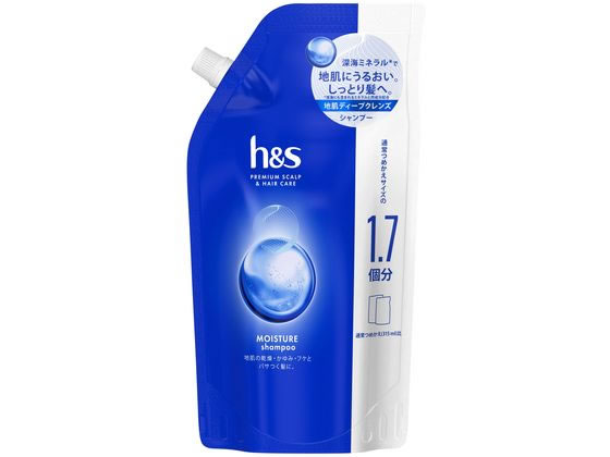 P&G h&s モイスチャー シャンプー つめかえ特大サイズ 550mL 1本（ご注文単位1本）【直送品】