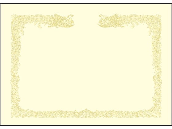 タカ印 OA賞状用紙 雲なし A3判 縦書用 クリーム 100枚 1箱（ご注文単位1箱）【直送品】