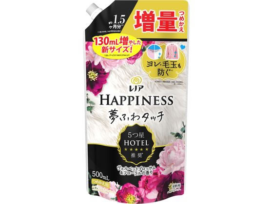 P&G レノア ハピネス 夢ふわタッチ ブロッサム&フローラル 詰替 500mL 1個（ご注文単位1個）【直送品】