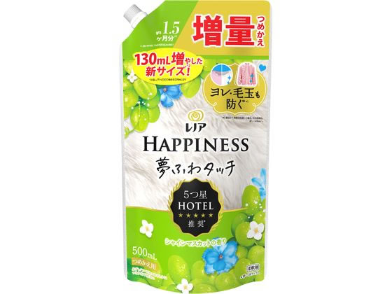 P&G レノア ハピネス 夢ふわタッチ シャインマスカット 詰替 500mL 1個（ご注文単位1個）【直送品】