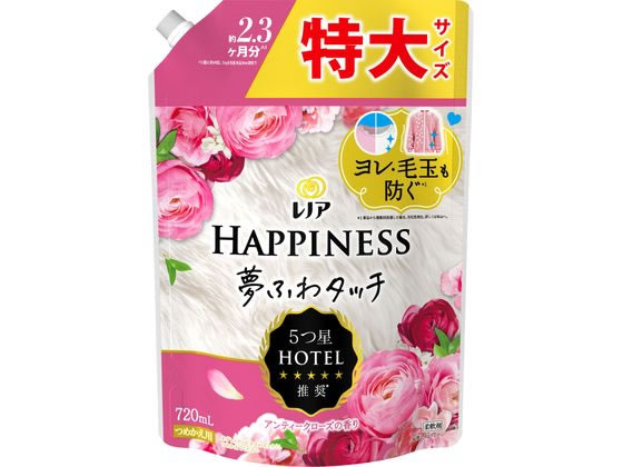 P&G レノア ハピネス 夢ふわタッチ アンティークローズ 詰替 720mL 1個（ご注文単位1個）【直送品】