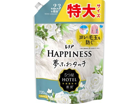 P&G レノア ハピネス 夢ふわタッチ ホワイトティー 詰替 720mL 1個（ご注文単位1個）【直送品】