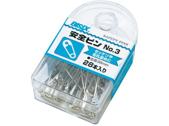 ミツヤ 安全ピン 38mm 28本 BX1-81-3 1ﾊﾟｯｸ（ご注文単位1ﾊﾟｯｸ）【直送品】