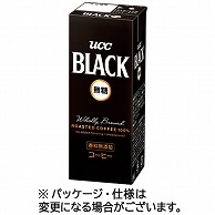 UCC BLACK 無糖 200ml 紙パック 24本/箱 ※軽（ご注文単位1箱）【直送品】