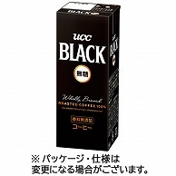 UCC BLACK 無糖 200ml 紙パック 48本/箱 ※軽（ご注文単位1箱）【直送品】