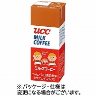 UCC ミルクコーヒー カフェインレス 200ml 紙パック 24本/箱 ※軽（ご注文単位1箱）【直送品】