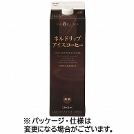 ウエシマコーヒー ネルドリップアイスコーヒー 無糖 1000ml 紙パック(口栓付) 12本/箱 ※軽（ご注文単位1箱）【直送品】