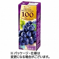 エルビー フルーツセレクション グレープ100 200ml 紙パック 24本/箱 ※軽（ご注文単位1箱）【直送品】