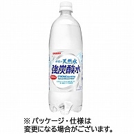 サンガリア 伊賀の天然水 強炭酸水 1L ペットボトル 12本/箱 ※軽（ご注文単位1箱）【直送品】