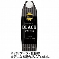 伊藤園 タリーズコーヒー マイホーム ブラックコーヒー 1000ml 紙パック(口栓付) 6本/箱 ※軽（ご注文単位1箱）【直送品】