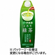 伊藤園 とろり緑茶 1000ml 紙パック(口栓付) 6本/箱 ※軽（ご注文単位1箱）【直送品】