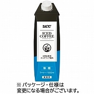 Ucc アイスコーヒー業務用 無糖 1000ml 紙パック(口栓付) 12本/箱 ※軽（ご注文単位1箱）【直送品】