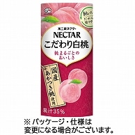 不二家 ネクターこだわり白桃 195g カートカン 24本/箱 ※軽（ご注文単位1箱）【直送品】