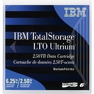 IBM LTO Ultrium6 データカートリッジ 2.5TB/6.25TB 00V7590 1巻（ご注文単位1巻）【直送品】