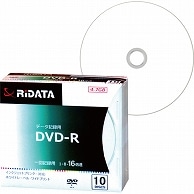 RiDATA データ用DVD-R 4.7GB 1-16倍速 ホワイトワイドプリンタブル 5mmスリムケース D-R16X47G.PW10P SC B 10枚/袋（ご注文単位1袋）【直送品】