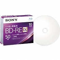 ソニー 録画用BD-RE DL 260分 1-2倍速 ホワイトワイドプリンタブル 5mmスリムケース 10BNE2VJPS2 10枚/袋（ご注文単位1袋）【直送品】