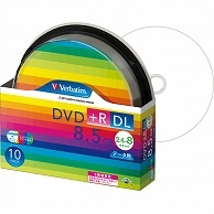 バーベイタム データ用DVD＋R DL 8.5GB 8倍速 ワイドプリンタブル スピンドルケース DTR85HP10SV1 10枚/袋（ご注文単位1袋）【直送品】