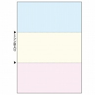 ヒサゴ マルチプリンタ帳票(森林認証紙) 複写タイプ A4 ノーカーボン カラー 3面 FSCF2012 100枚/冊（ご注文単位1冊）【直送品】