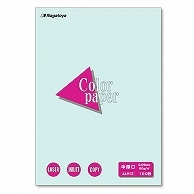 長門屋商店 Color Paper A4 中厚口 水 ナ-3210 100枚/冊（ご注文単位1冊）【直送品】