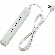 ELPA フリー挿し込み式スリムタップ(USBポート付) 5個口 1.5m WL-USB5015B(W) 1個（ご注文単位1個）【直送品】