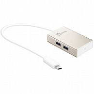 j5 Create USB Type-C to USB 3.0 4ポートハブ シャンパンゴールド JCH343 1個（ご注文単位1個）【直送品】