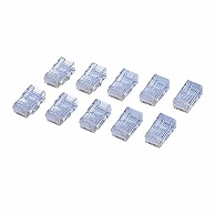 エレコム カテゴリー6対応 RJ45コネクタ 単線・より線対応 LD-6RJ45T10 10個/セット（ご注文単位1セット）【直送品】