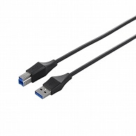 バッファロー ユニバーサルコネクター USB3.0 スリムケーブル (A)オス-(B)オス ブラック 2m BSUABSU320BK 1本（ご注文単位1本）【直送品】