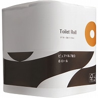 TANOSEE トイレットペーパー パルプブレンド ダブル 芯あり 40m 8ロール/袋（ご注文単位1袋）【直送品】