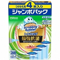 ジョンソン スクラビングバブル トイレスタンプクリーナー 最強抗菌 エレガンスフラワー つけかえ用 ジャンボパック 4本/袋（ご注文単位1袋）【直送品】