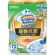 ジョンソン スクラビングバブル トイレスタンプクリーナー 最強抗菌 エレガンスフラワー 本体 1個（ご注文単位1個）【直送品】