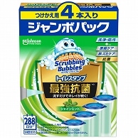 ジョンソン スクラビングバブル トイレスタンプクリーナー 最強抗菌 シャインミント つけかえ用 ジャンボパック 4本/袋（ご注文単位1袋）【直送品】