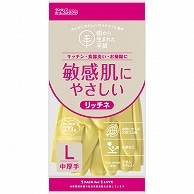 ダンロップホームプロダクツ 樹から生まれた手袋 天然ゴム リッチネ 中厚手 L グリーン 1双（ご注文単位1双）【直送品】