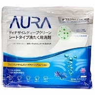 トイレタリージャパンインク AURA ディナザイムディープクリーン シートタイプ洗たく用洗剤 30枚/袋（ご注文単位1袋）【直送品】